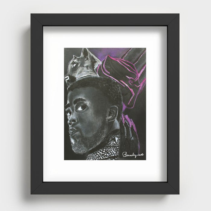 King Chadwick Boseman tribute Fine Art Print